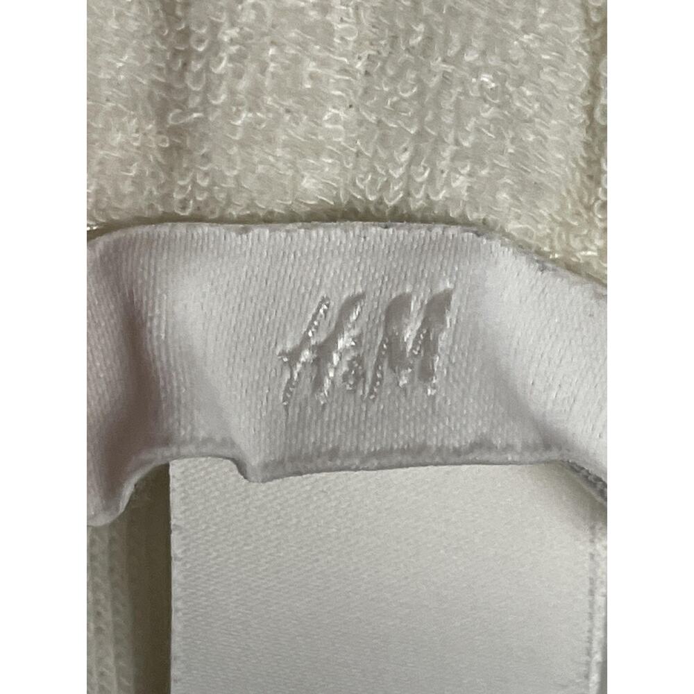HM Shorts Womens Small White Terry Cloth Elastic Waist Lounge Casual 1050855 5 - Picture 8 of 11
